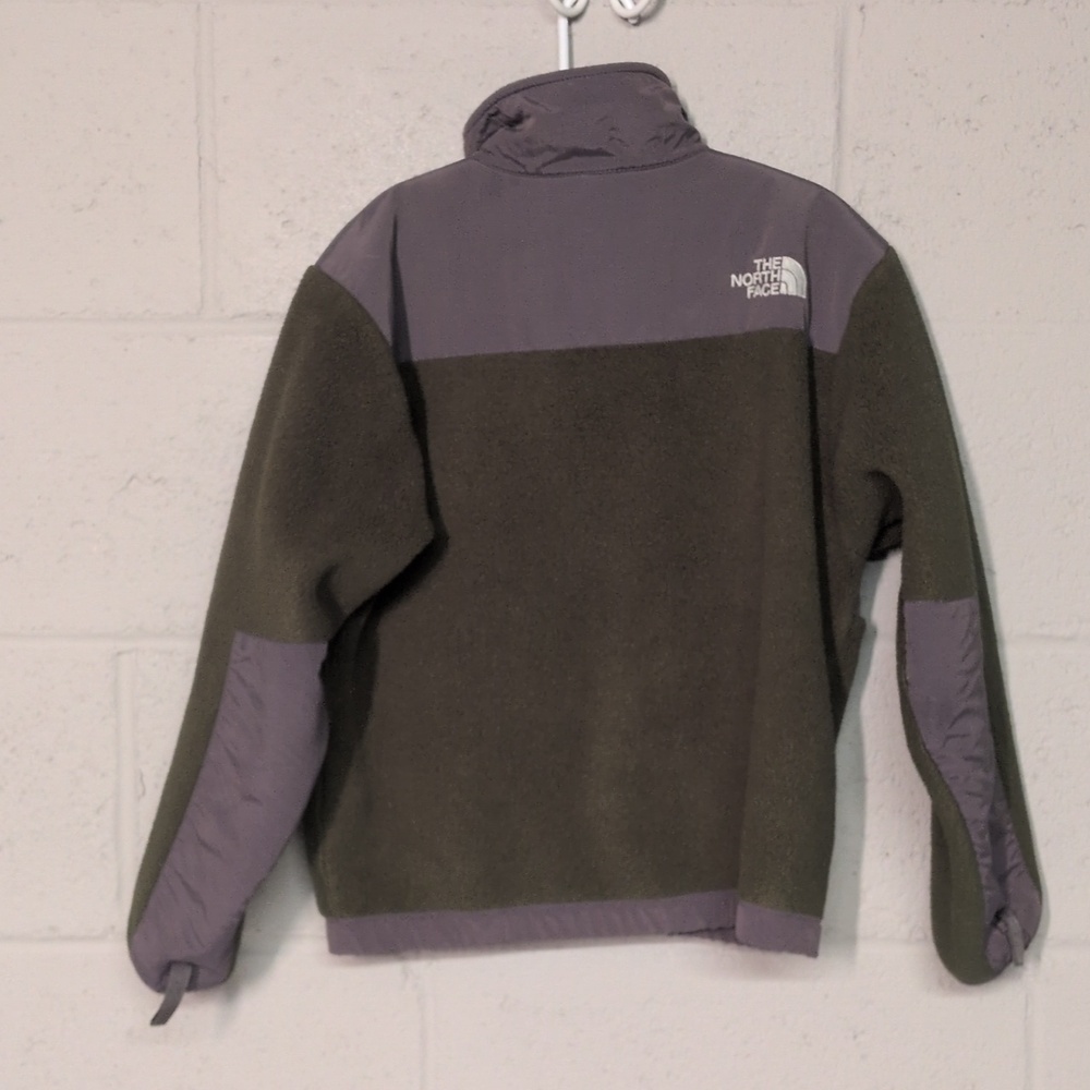 The North Face Kids Two-Tone Denali Fleece Zip Up Jacket Size Small, EUC - Picture 3 of 5